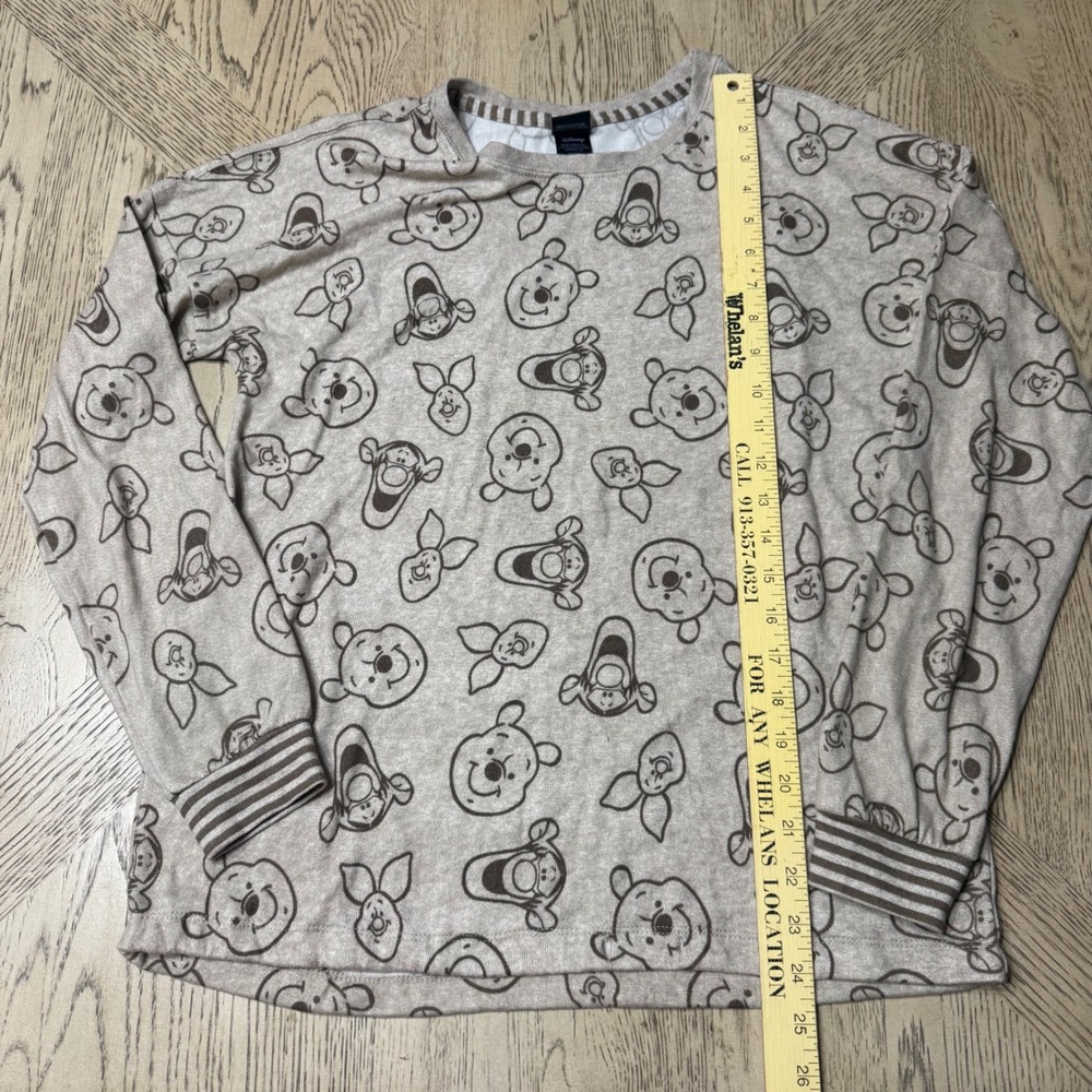 Disney Women's Size‎ Small Winnie the Pooh Tigger Lounge Pajama Crewneck Top - Picture 5 of 7